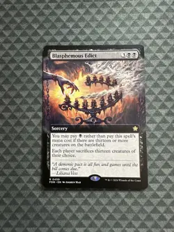 MTG Blasphemous Edict #0459 Extended Art Rare Foundations (FDN) - Image 1