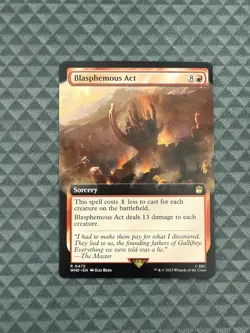 MTG Blasphemous Act #0472 Extended Art Rare UB: Doctor Who (WHO) - Image 1