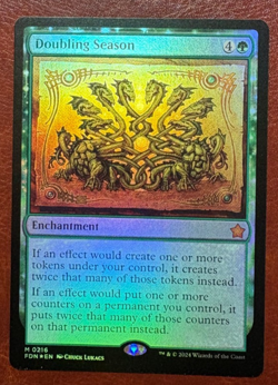 1x NM FOIL Doubling Season - 0216 M FDN - MTG Magic Never Played x1 - Image 1