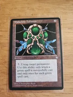 Malachite Talisman - Ice Age - MTG Magic - Uncommon - Artifact - Image 1