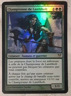 Championne de Lambholt PREMIUM / FOIL - French Champion of Lambholt - Magic mtg - Image 1