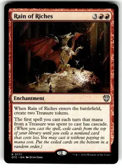 Rain of Riches Commander: Outlaws of Thunder Junction Regular MTG - Image 1