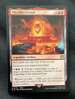 MTG The Fire Crystal Regular - Final Fantasy NM - Image 1