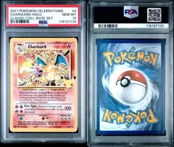 PSA 10 💎 Gem MINT Charizard - Celebrations Classic 4/102 Holo Base Set Pokemon - Image 3