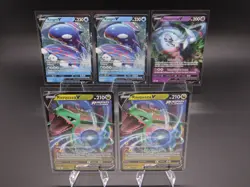Pokemon TCG: Crown Zenith V Lot X5 Rayquaza V (2), Kyogre V (2), Hatterene V (1) - Image 1