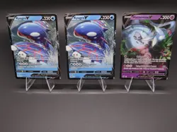 Pokemon TCG: Crown Zenith V Lot X5 Rayquaza V (2), Kyogre V (2), Hatterene V (1) - Image 4