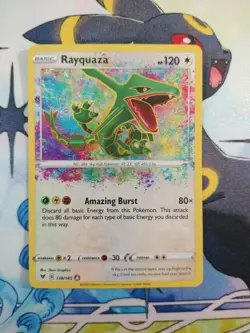 Pokemon TCG Rayquaza 138/185 Amazing Rare Sword & Shield: Vivid Voltage NM - Image 2