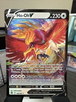 Pokemon TCG Ho-Oh V Silver Tempest 140/195 Holo Ultra Rare - Image 1