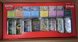 Pokemon Prismatic Evolutions Mini Tins 8 Pack Costco Exclusive Sealed - Image 1