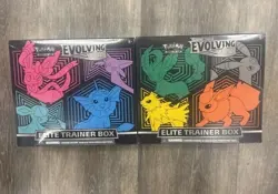 Pokemon TCG Evolving Skies Elite Trainer Box Pair (2 Sealed ETBs) - Image 1