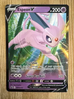 Espeon V - SWSH201 - Pokemon Sword & Shield Black Star Promo Ultra Rare Holo NM - Image 1