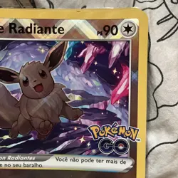 Pokemon Go Radiant Eevee SWSH230 Jumbo Giant Size Exclusive Brazil Portuguese - Image 4