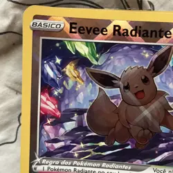 Pokemon Go Radiant Eevee SWSH230 Jumbo Giant Size Exclusive Brazil Portuguese - Image 5