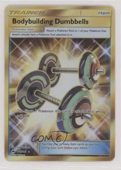 Secret - Bodybuilding Dumbbells Pokemon Sun & Moon Burning Shadows #161 - Image 1