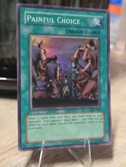 ☄ YuGiOh PAINFUL CHOICE Super Rare * MRL-049 * VLP/NMU - Image 2
