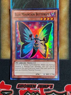 Yugioh Blue Mountain Butterspy NUMH-EN012 Super Rare NM - Image 1