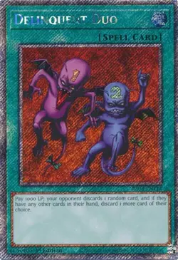 Yu-Gi-Oh! Delinquent Duo RA04-EN114 Platinum Secret Rare - Image 1