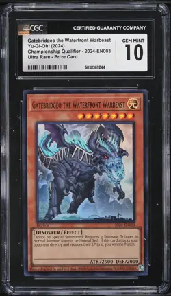 2024 Yu-Gi-Oh! Gatebridgeo the Waterfront Warbeast Ultra Rare 2024-EN003 CGC 10 - Image 1