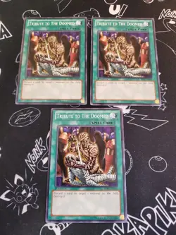 Yugioh - Tribute to the Doomed BP01-EN066 NM 1st ed Common x3 - Image 1