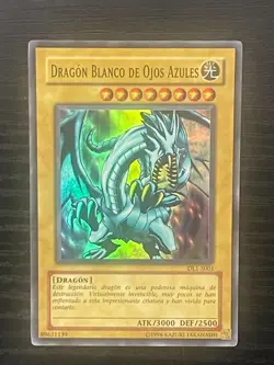Spanish YUGIOH DL1-S001 Blue Eyes White Dragon Duelist League GEM MINT 2003 - Image 1