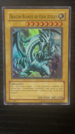 Spanish YUGIOH DL1-S001 Blue Eyes White Dragon Duelist League GEM MINT 2003 - Image 2