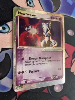 Mewtwo - EX 101/109 - 4 SWIRL - Ruby and Sapphire Pokemon Card LP+ - Image 2