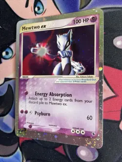Mewtwo - EX 101/109 - 4 SWIRL - Ruby and Sapphire Pokemon Card LP+ - Image 3