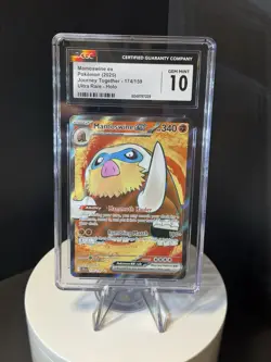 CGC 10 GEM MINT Mamoswine Ex 174/159 FULL ART HOLO RARE Pokemon Card - Image 1