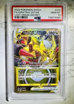 Pokemon TCG Giratina VSTAR 212/196 Lost Origin 2023 Secret Card - Image 1