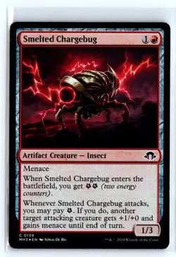 FOIL Smelted Chargebug Modern Horizons 3 - MTG Magic the Gathering Card - Image 1