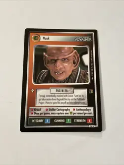Star Trek CCG Personnel Ferengi Nunk Black Boarder Card - Image 1