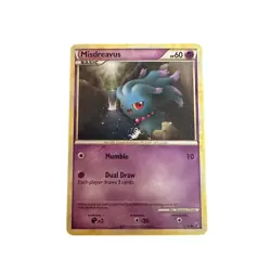 Misdreavus Pokemon Card 2010 Screech Pokemon Card #57/90 Excellent Condition - Image 1