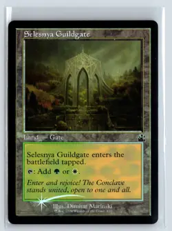FOIL Selesnya Guildgate Ravnica Remastered - MTG Magic the Gathering Card - Image 1