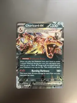 Pokemon Charizard EX 054/091 Paldean Fates Double Rare Card (NM Condition) - Image 1