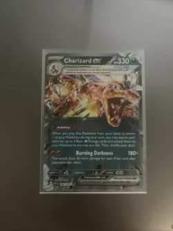 Pokemon Charizard EX 054/091 Paldean Fates Double Rare Card (NM Condition) - Image 2