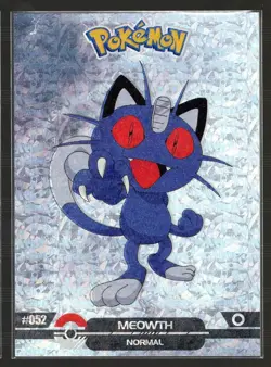 Meowth #52 - Cracked Ice Holo - Crystal Dark Black 2025 - Pokemon Card - Image 1