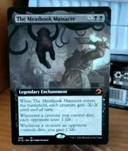 The Meathook Massacre - Extended Art Innistrad Midnight Hunt Mythic Card Mint - Image 1
