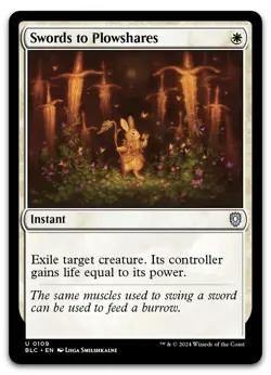 Swords to Plowshares #109 (NM) Bloomburrow BLC Magic MTG - Image 1