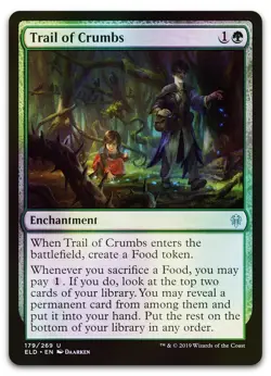 Trail of Crumbs #179 (Foil) (NM) Throne of Eldraine ELD Magic MTG - Image 1
