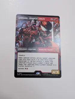 MTG - Carnage, Crimson Chaos (Borderless) - Marvel's Spiderman NM/M Condition - Image 1