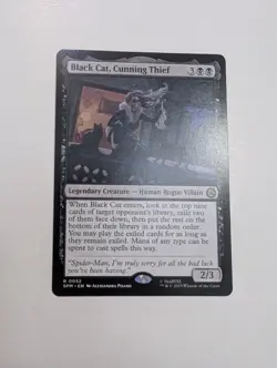 MTG - Black Cat, Cunning Thief - Marvel's Spiderman NM/M Condition - Image 1