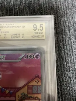 Mew ex SAR Pokemon Card 151 BGS 9.5 Gem Mint Special Art - Image 4