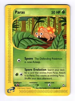 Paras Aquapolis #099 (2003) Common MP Pokemon - Image 1