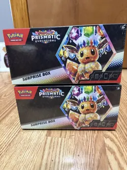 2 x Pokemon TCG Prismatic Evolutions Surprise Box - Factory Sealed - Image 1