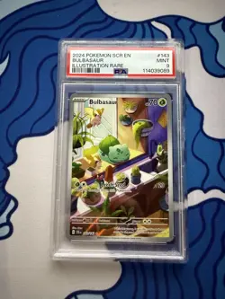 Pokemon Scarlet & Violet Stellar Crown Bulbasaur #143/142 PSA 9 - Image 1