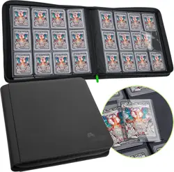 Trading Card Binder: 384 12-Pocket Top Loader, Pokemon, Yugioh, MTG, TCG Collect - Image 1