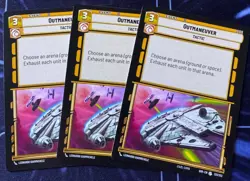 Star Wars Unlimited Spark of Rebellion 3X Outmaneuver Event Uncommon Card - Image 1
