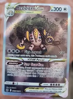 Regigigas VStar GG55 Full Art Crown Zenith Galarain Gallery Rare Pokemon Card - Image 1