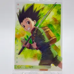Hunter x Hunter Itajaga card Gon No.01 N Holo Japanese Bandai Namco New - Image 2