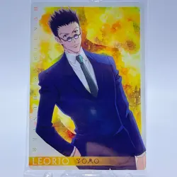 Hunter x Hunter Itajaga card Leorio No.04 N Holo Japanese Bandai Namco New - Image 2